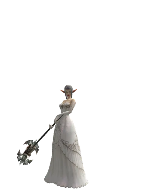 Dynasty Crusher on a female Elf, front view