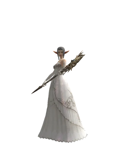 Infinity Scepter on a female Elf, front view
