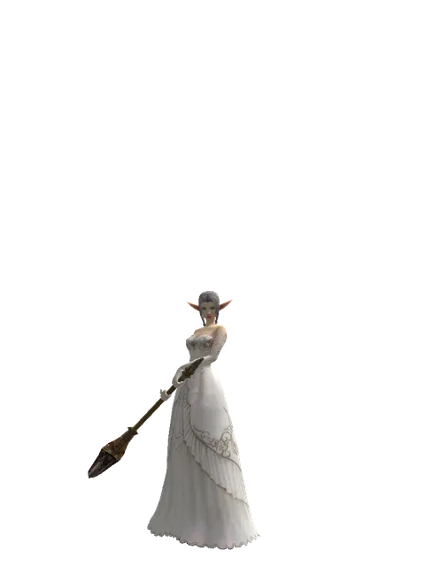Karik Horn on a female Elf, front view