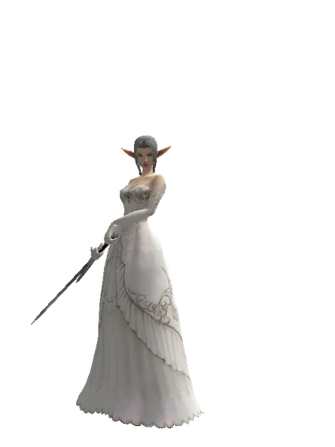 Brandish on a female Elf, front view