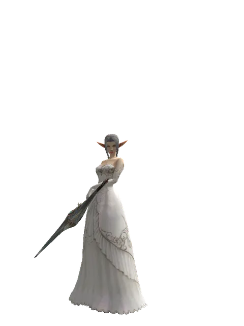 Dynasty Blade on a female Elf, front view