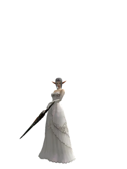 Icarus Heavy Arms on a female Elf, front view