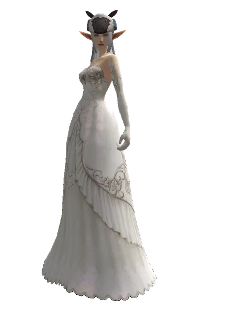 Black Sheep Hat on a female Elf, front view