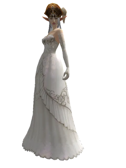 Captain's Hat on a female Elf, front view