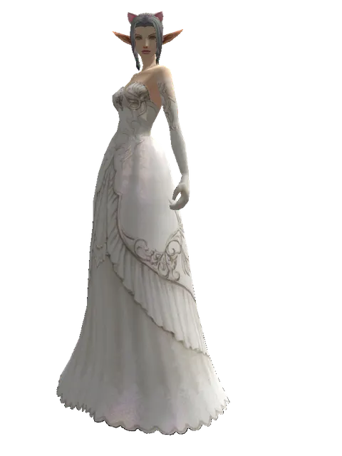 Cat Ear on a female Elf, front view