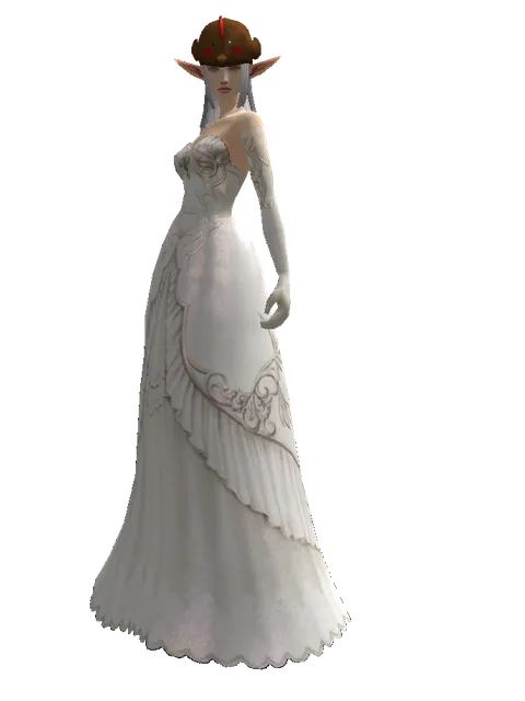 Chicken Hat (?) on a female Elf, front view