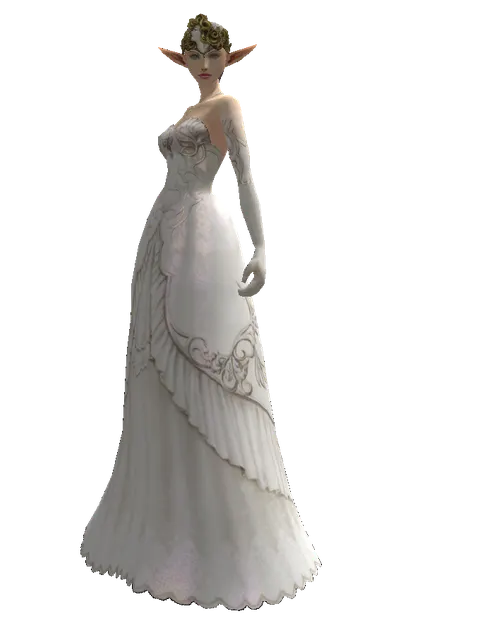 Goddess Circlet on a female Elf, front view