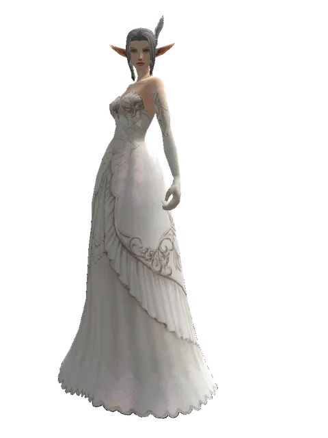 Little Angel Wings on a female Elf, front view