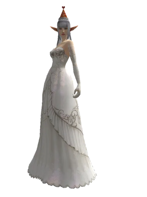 Party Hat on a female Elf, front view