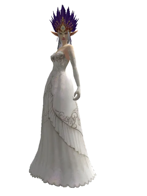 Sophisticated Carnival Hat (?) on a female Elf, front view