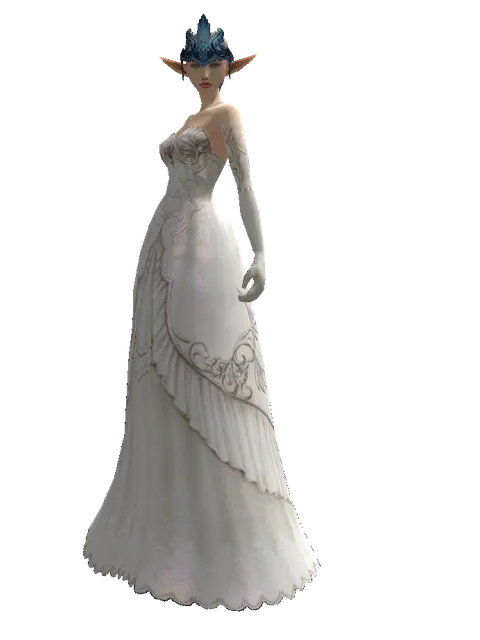 Innadril Circlet of Valor (?) on a female Elf, front view