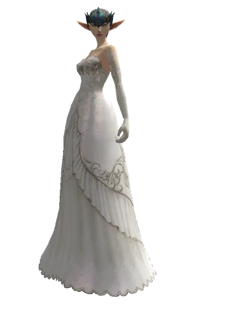 Innadril Circlet of the Marksman (?) on a female Elf, front view