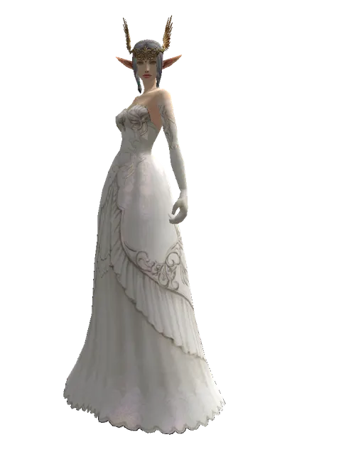 Wings of Destiny Circlet on a female Elf, front view