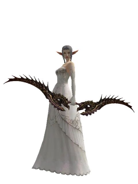 Eminence Bow on a female Elf, front view