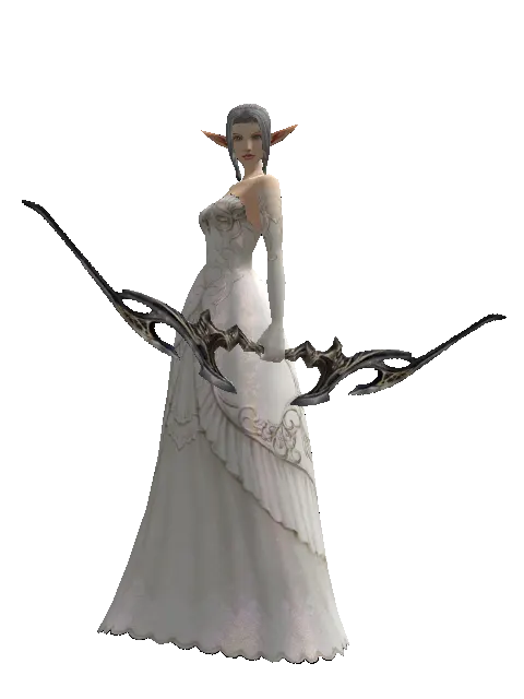 Light Crossbow on a female Elf, front view