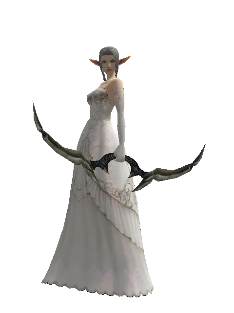 Strengthened Bow on a female Elf, front view