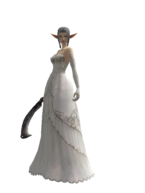 Conjurer's Knife on a female Elf, front view