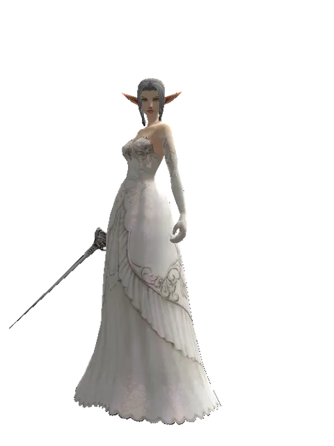Cursed Maingauche on a female Elf, front view