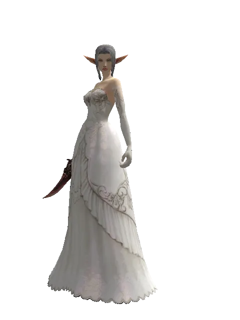 Dagger of Adept on a female Elf, front view