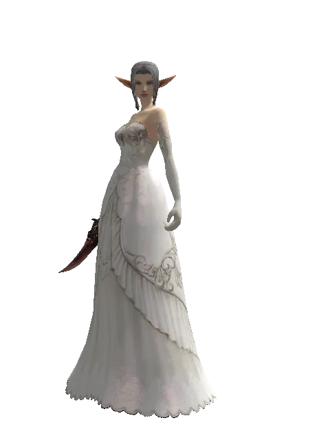 Doom Dagger on a female Elf, front view