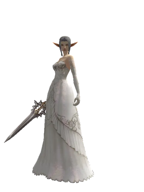Infinity Stinger on a female Elf, front view