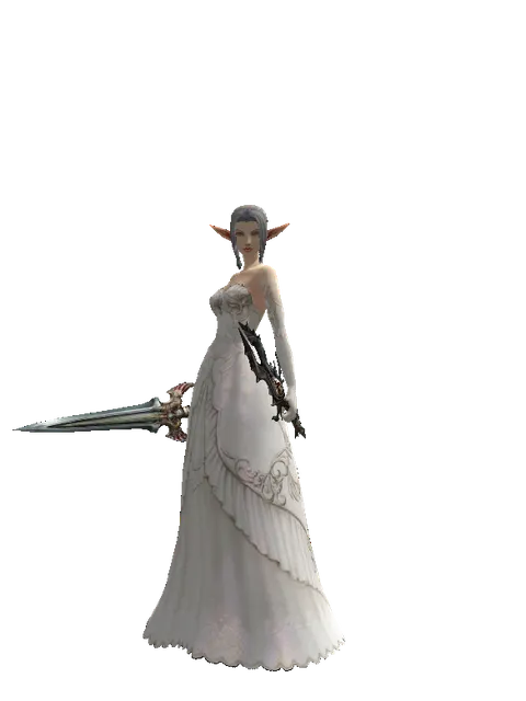 Dynasty Knife*Soul Seperator on a female Elf, front view