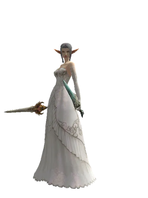 Vesper Dagger*Naga Storm on a female Elf, front view