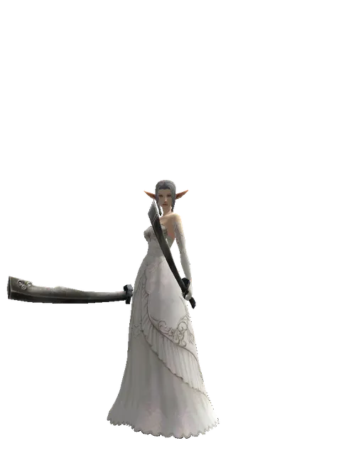 Crimson Sword*Crimson Sword on a female Elf, front view
