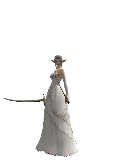 Saber*Saber on a female Elf, front view