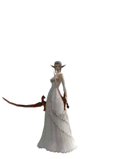 Shamshir*Shamshir on a female Elf, front view