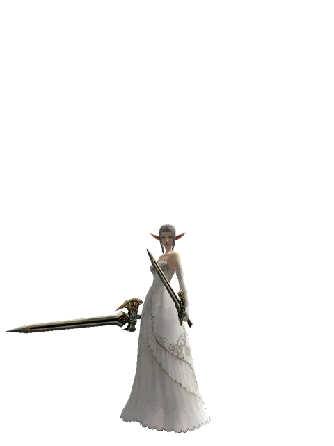 Sword of Delusion*Sword of Delusion on a female Elf, front view