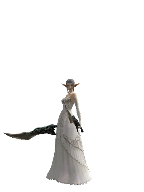 Sword of Limit*Sword of Limit on a female Elf, front view