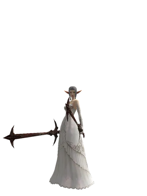 Sword of Nightmare*Sword of Nightmare on a female Elf, front view