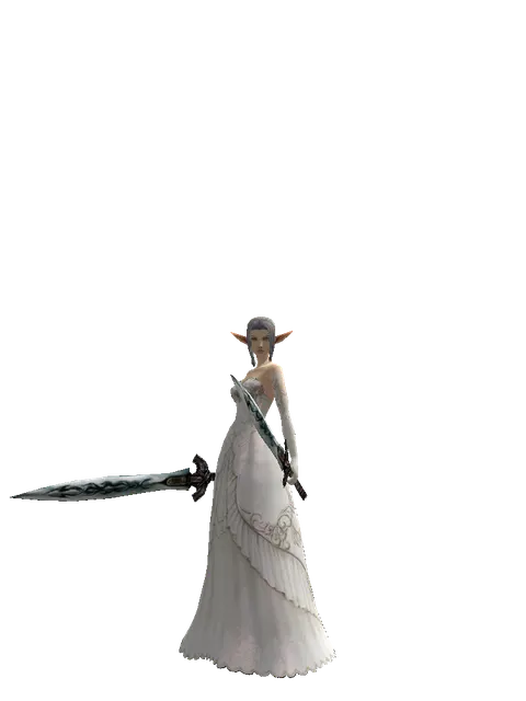 Tsurugi*Tsurugi on a female Elf, front view