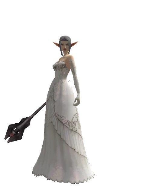 Temptation of Abyss on a female Elf, front view