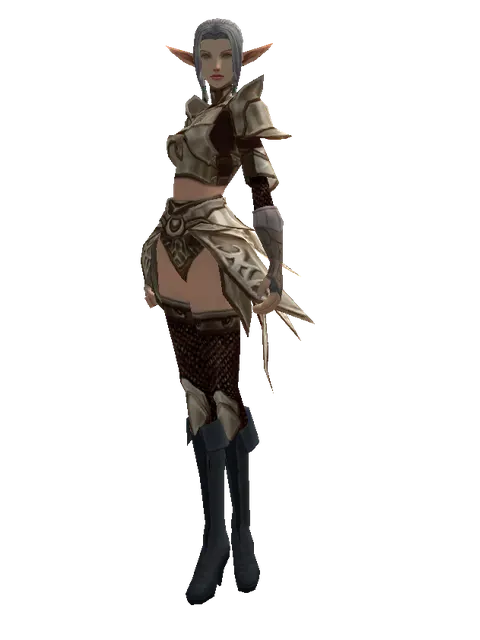 Blast Plate (heavy armor) on a female Elf, front view
