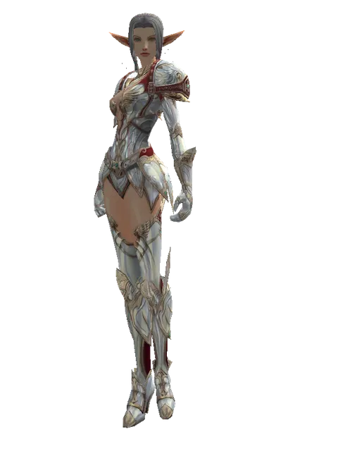 Dynasty [Shield Master] (heavy armor) on a female Elf, front view