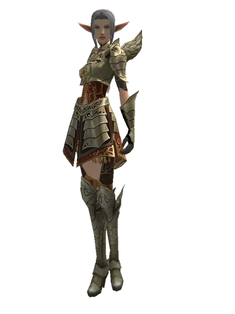 Zubei's Set on a female Elf, front view