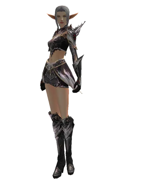 Apella Set on a female Elf, front view
