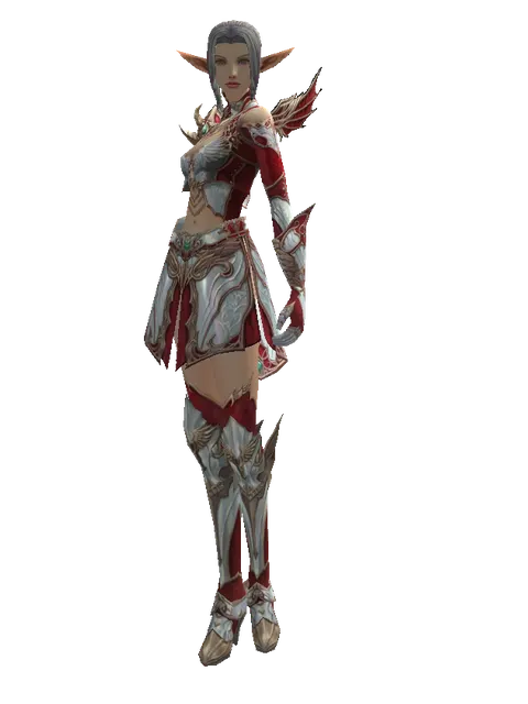 Dynasty Jeweled [Dagger Master] (light armor) on a female Elf, front view