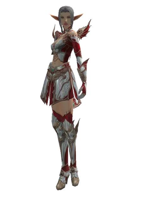 Dynasty Leather Set on a female Elf, front view