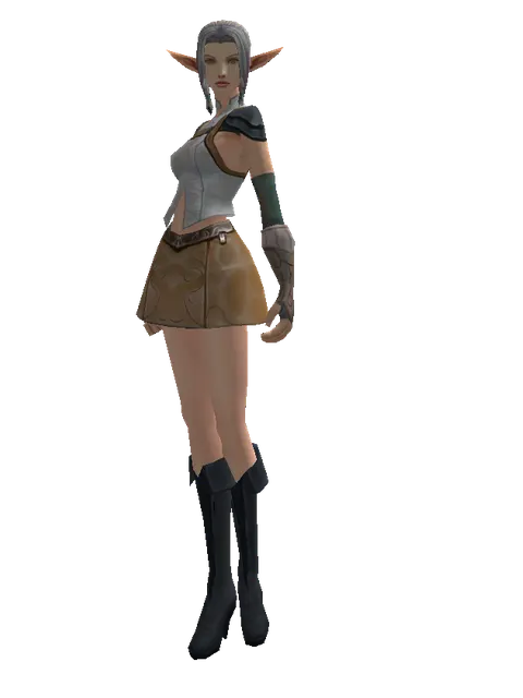 Squire's (light armor) on a female Elf, front view
