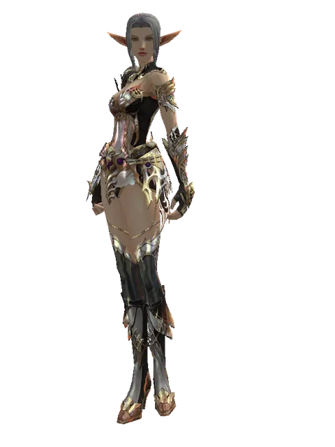 Noble Vesper (light armor) on a female Elf, front view