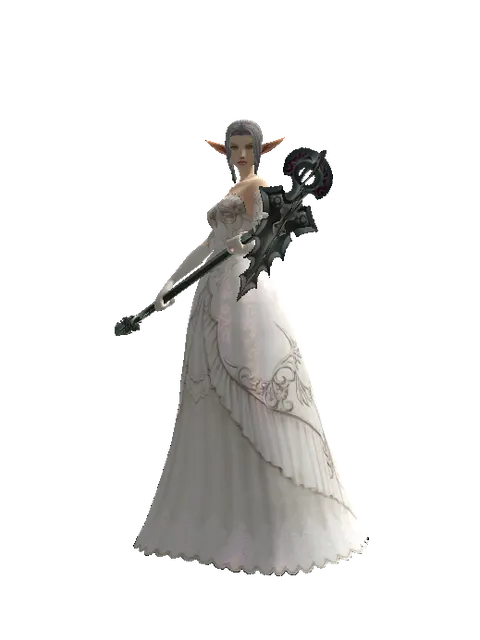 Widow Maker on a female Elf, front view