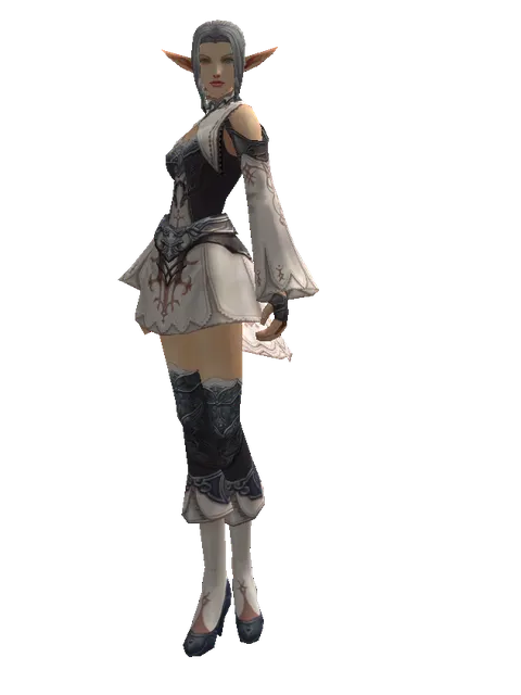 Avadon Robe Set on a female Elf, front view