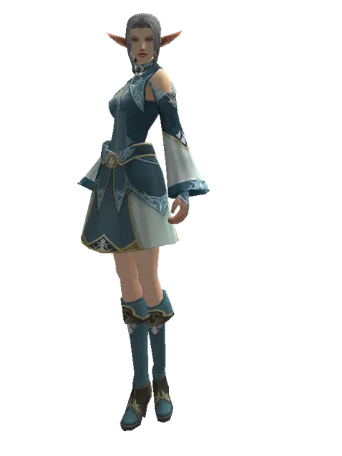 Clan Oath Set - Robe on a female Elf, front view