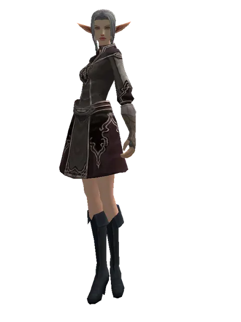 Cursed (robe) on a female Elf, front view