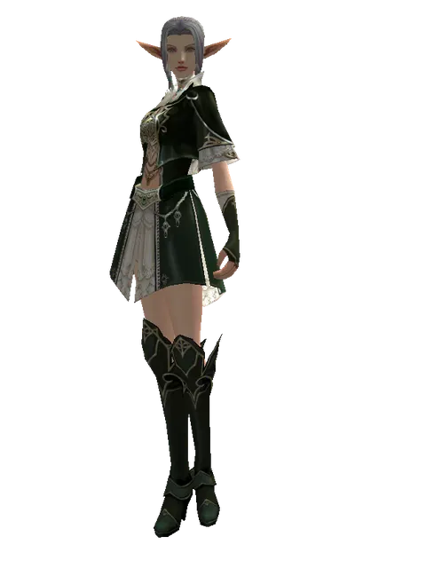 Dark Crystal Robe Set on a female Elf, front view