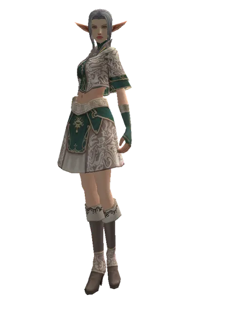 Divine Set on a female Elf, front view