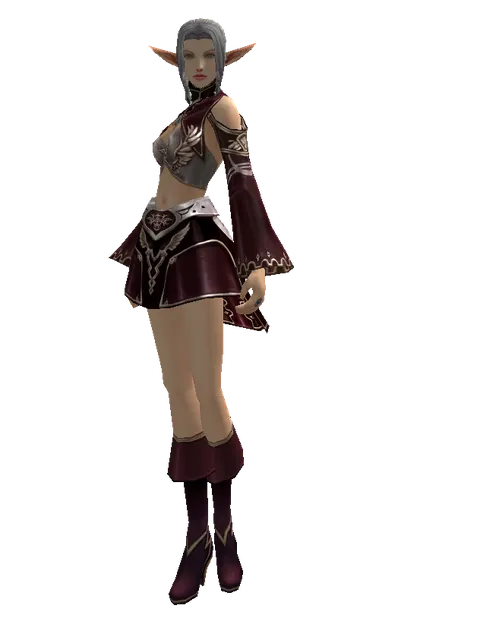 Set of Doom on a female Elf, front view